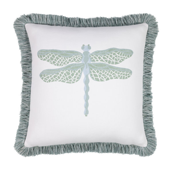 ElaineSmith Dragonfly Sunbrella® Throw Square Indoor/Outdoor Pillow